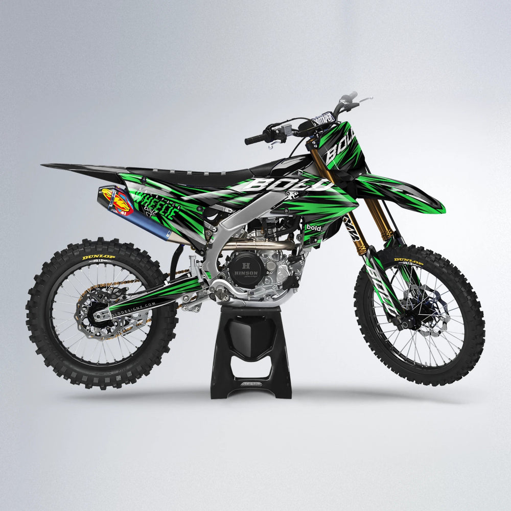 RAGE Yamaha YZF MX motocross graphics kit in Green