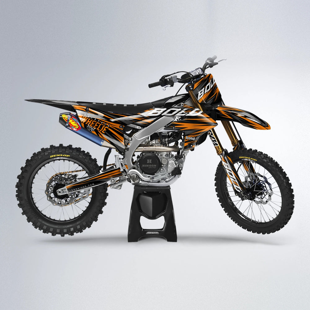 RAGE Yamaha YZF MX motocross graphics kit in Orange
