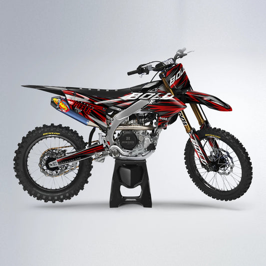 RAGE Yamaha YZF MX motocross graphics kit in Red