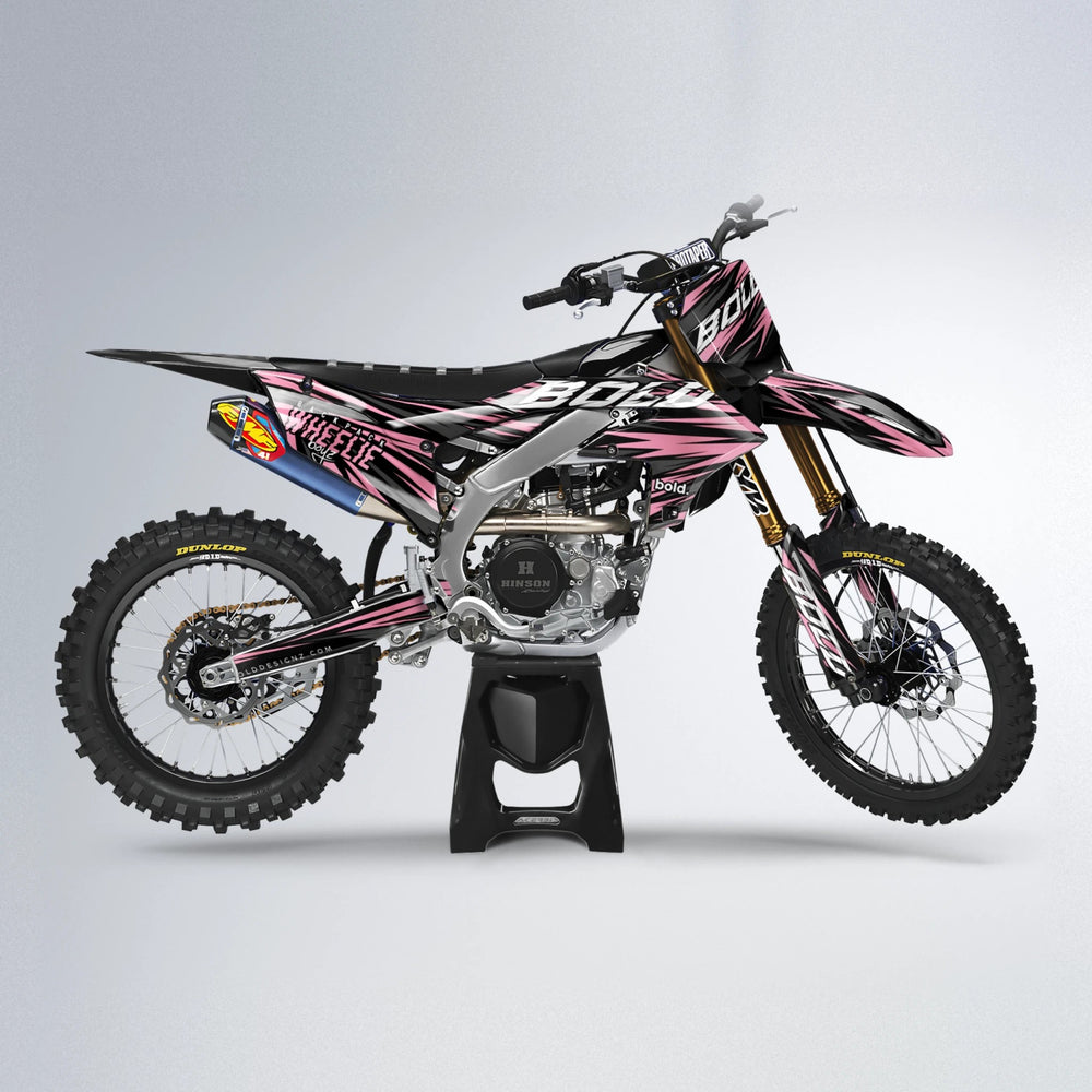 RAGE Yamaha YZF MX motocross graphics kit in Sakura Pink