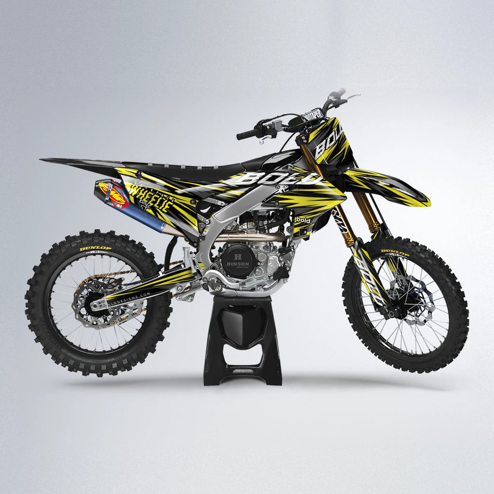 RAGE Yamaha YZF MX motocross graphics kit in Yellow