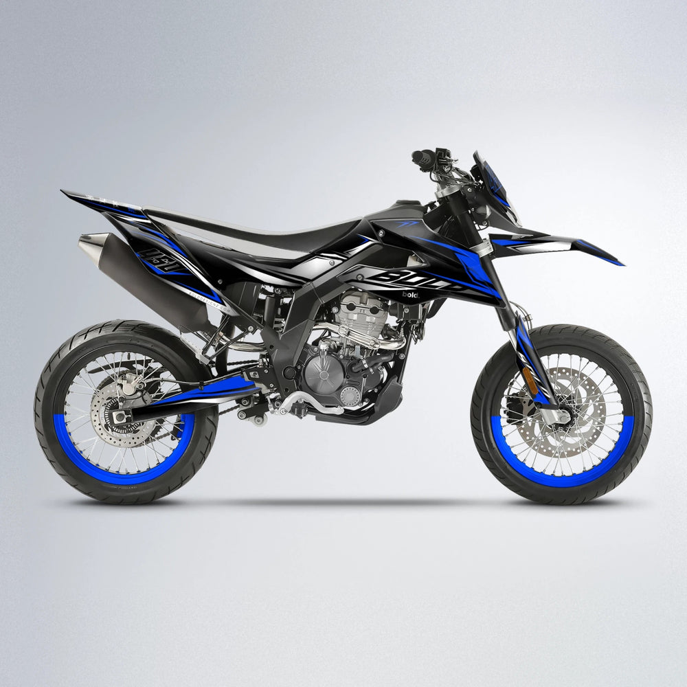 REAPER Aprilia SX 125 supermoto graphics kit in Blue