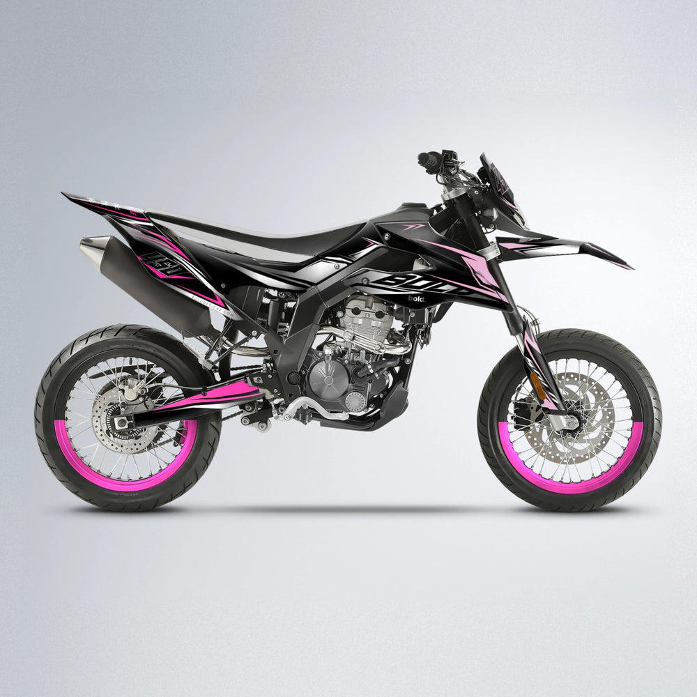 REAPER Aprilia SX 125 supermoto graphics kit in Flamingo