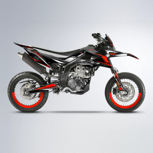 REAPER Aprilia SX 125 supermoto graphics kit in Orange