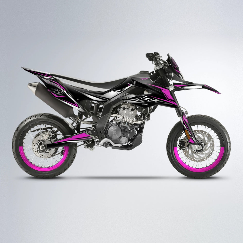 REAPER Aprilia SX 125 supermoto graphics kit in Pink