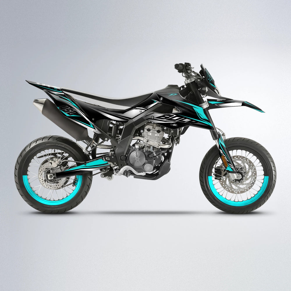 REAPER Aprilia SX 125 supermoto graphics kit in Teal
