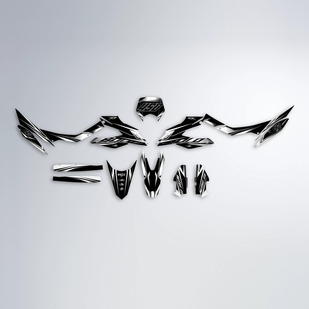 REAPER Aprilia SX 125 graphics kit parts layout in White