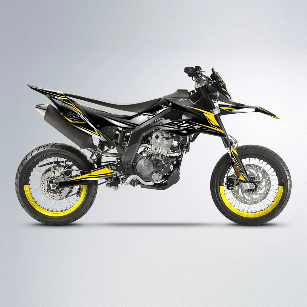 REAPER Aprilia SX 125 supermoto graphics kit in Yellow