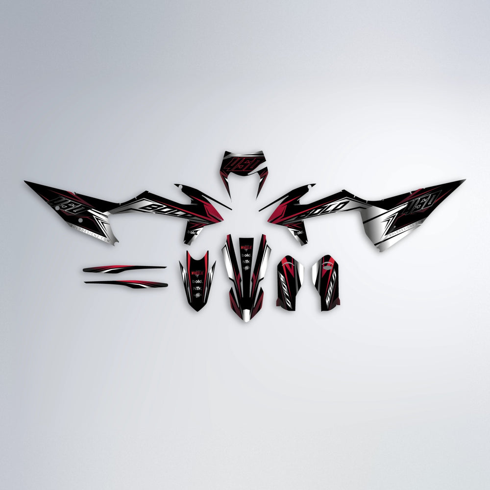 REAPER graphics kit parts layout in Black & Red