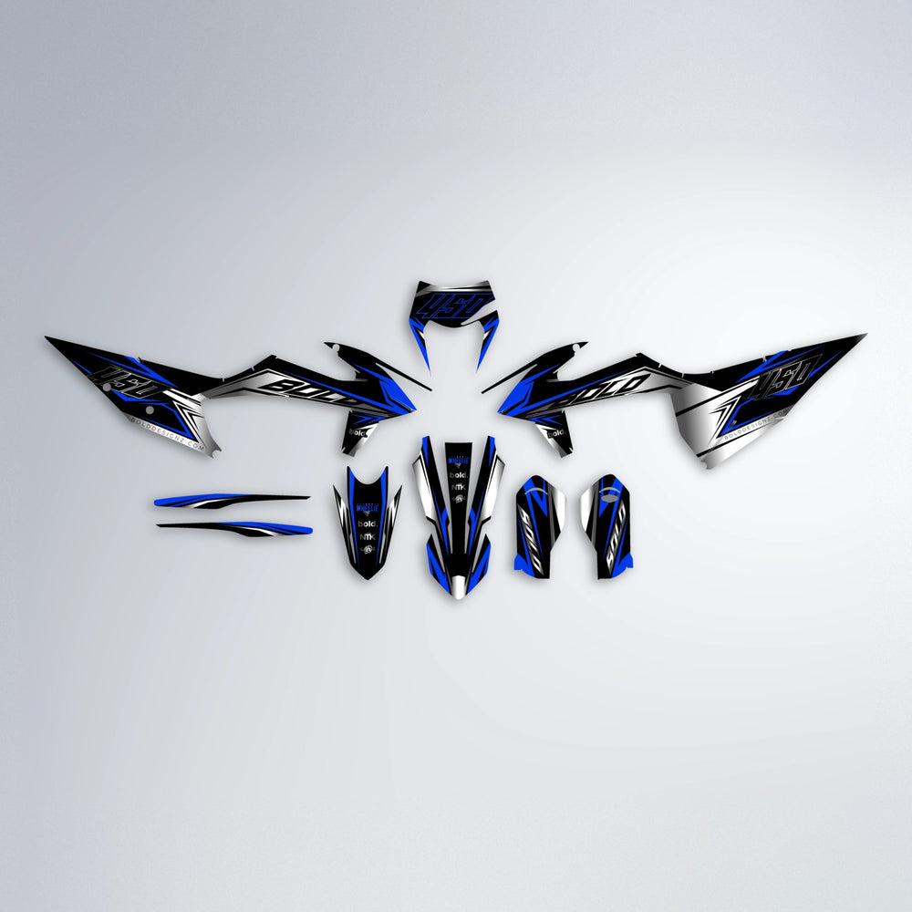 REAPER graphics kit parts layout in Blue