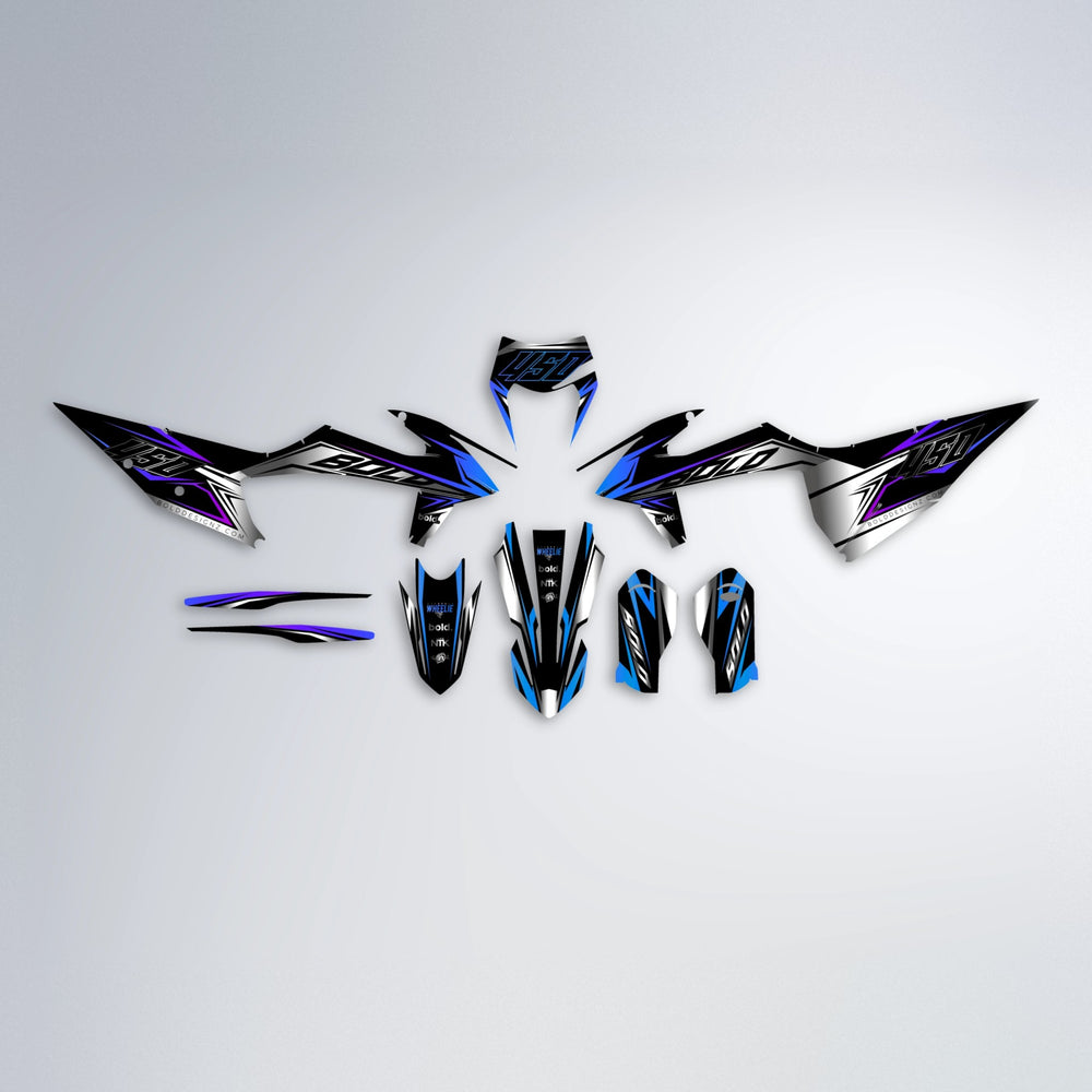 REAPER graphics kit parts layout in Blue Purple Fade
