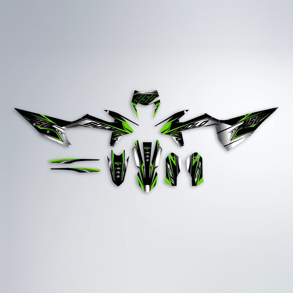 REAPER graphics kit parts layout in Green