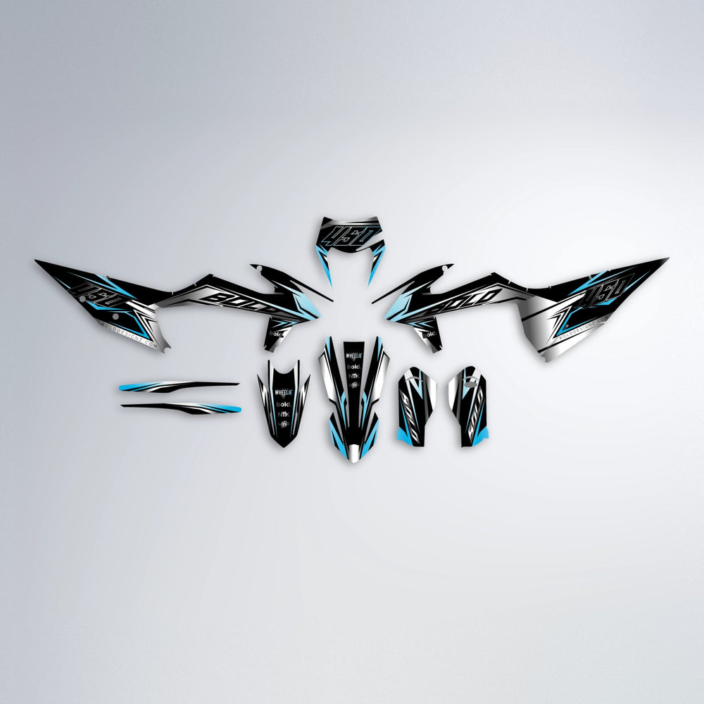 REAPER graphics kit parts layout in Light Blue & White
