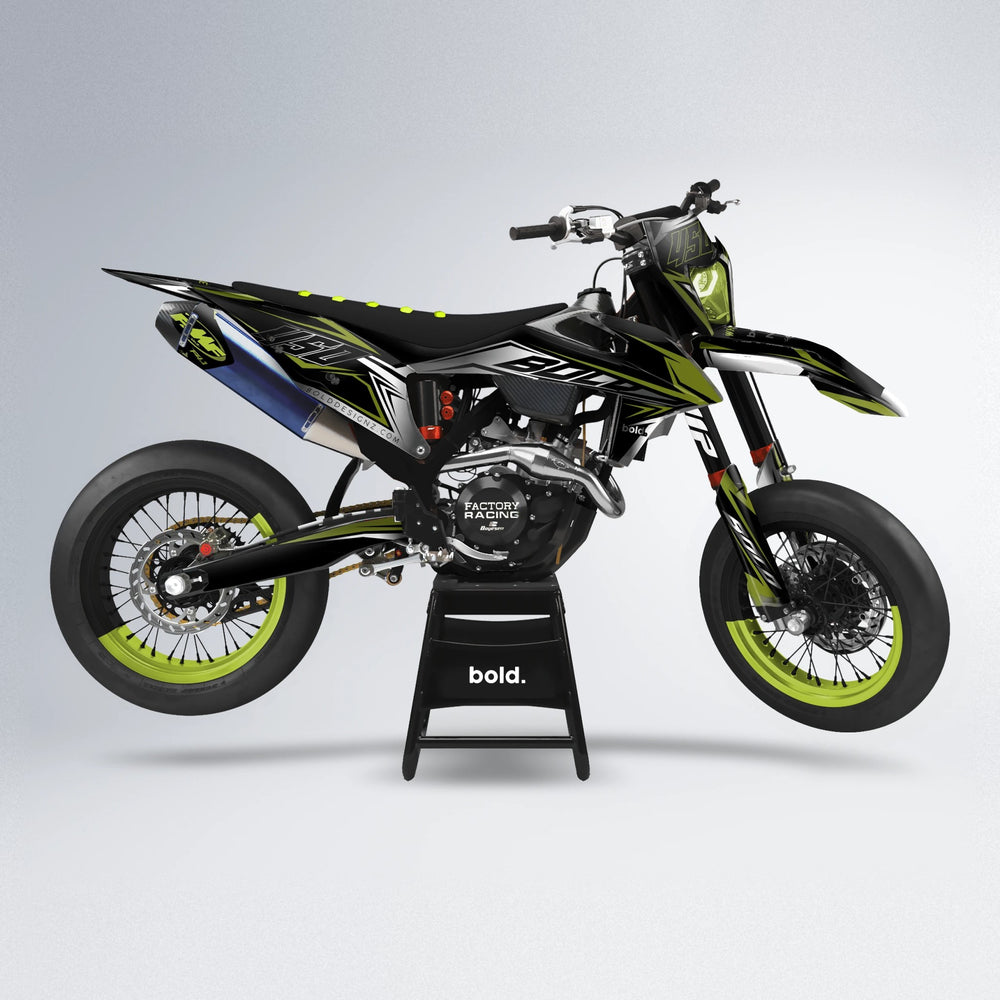 REAPER supermoto graphics kit in Olive