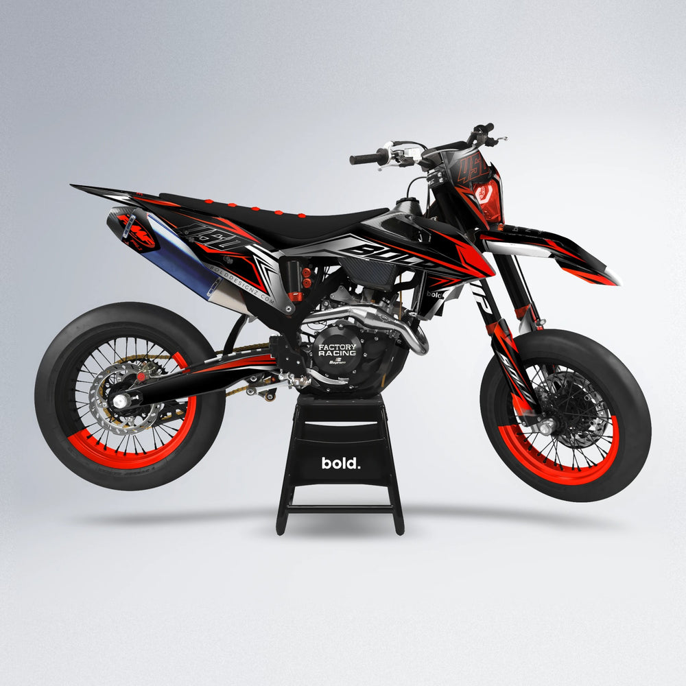 REAPER supermoto graphics kit in Orange