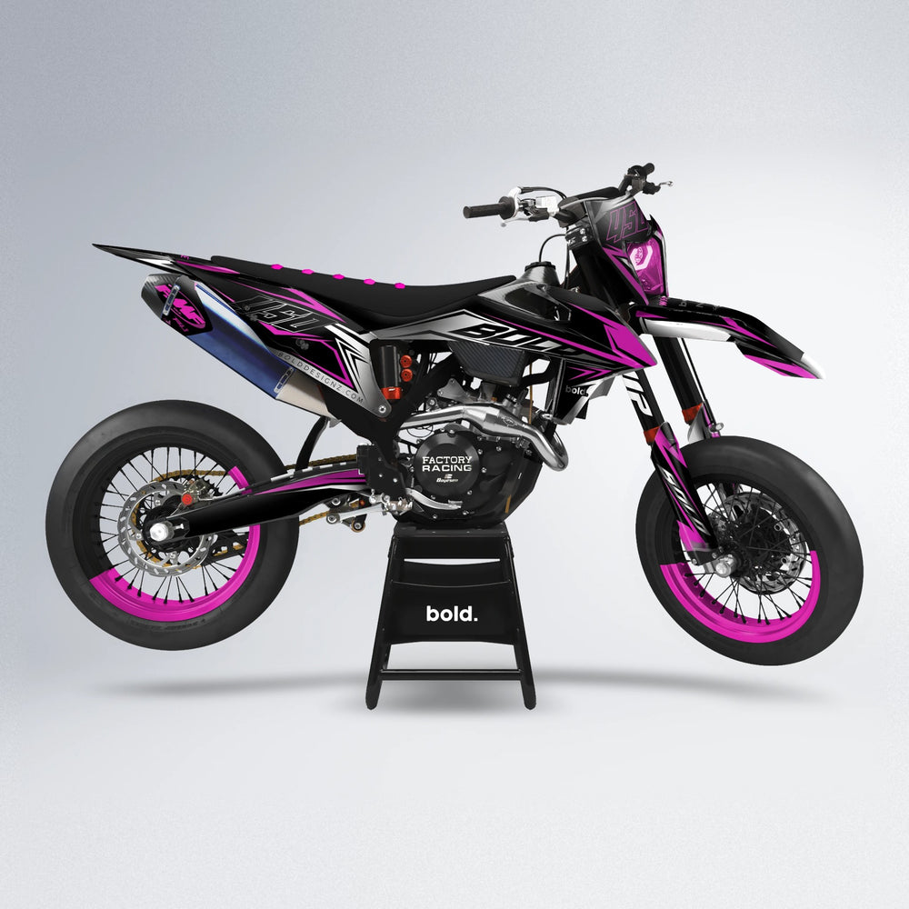 REAPER supermoto graphics kit in Pink
