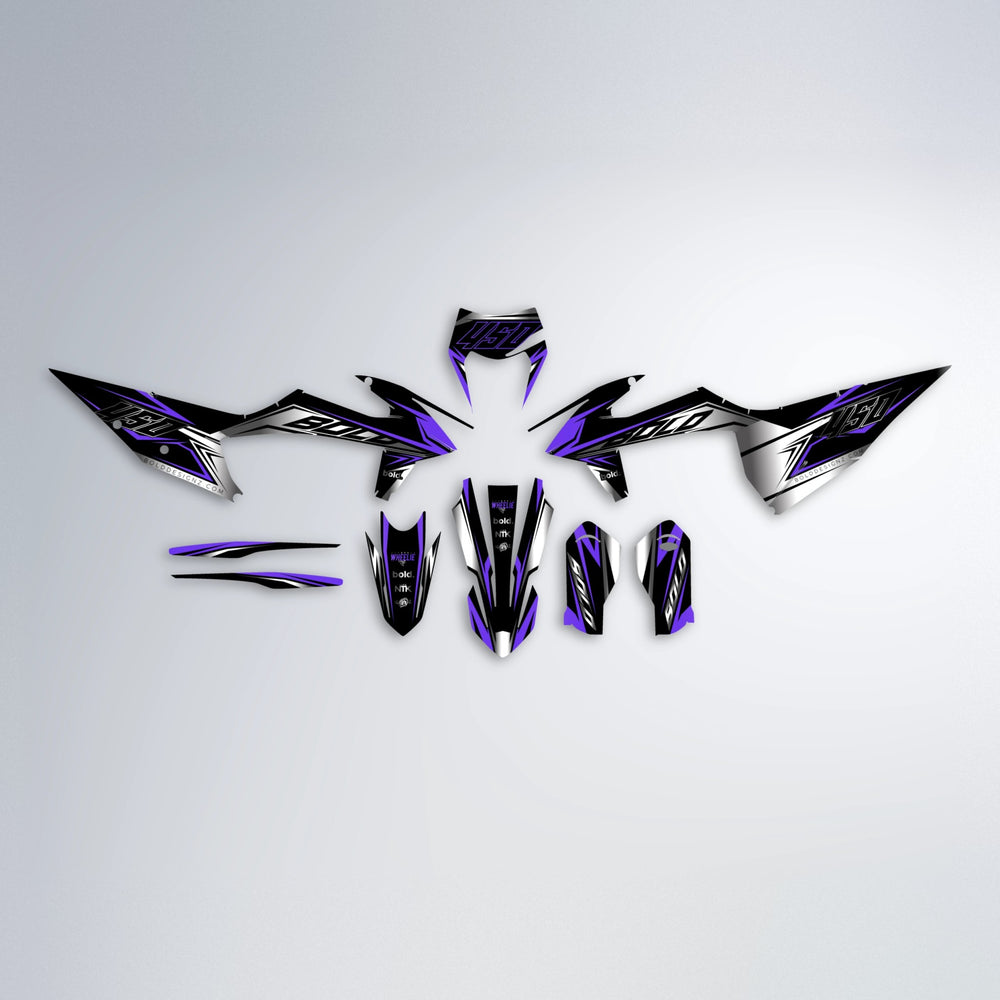 REAPER graphics kit parts layout in Purple