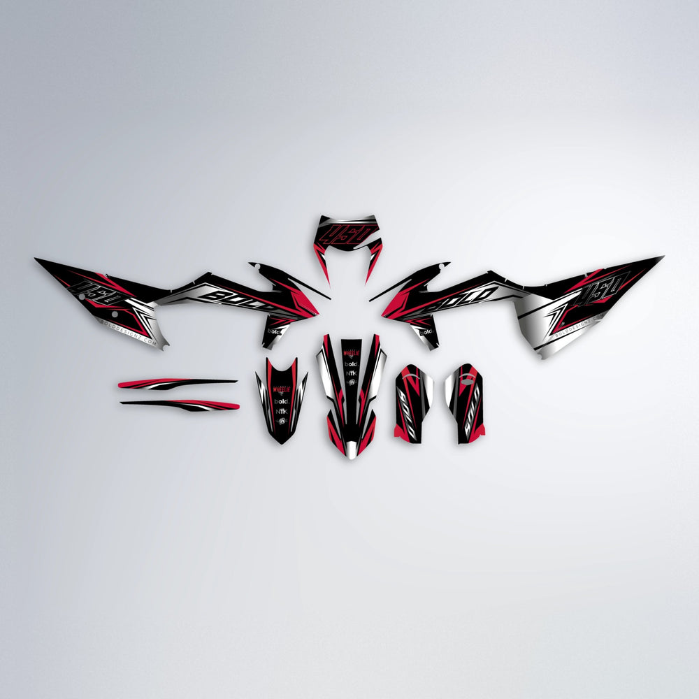 REAPER graphics kit parts layout in Red