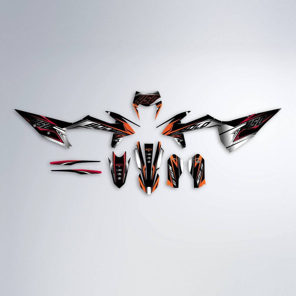 REAPER graphics kit parts layout in Red & Orange