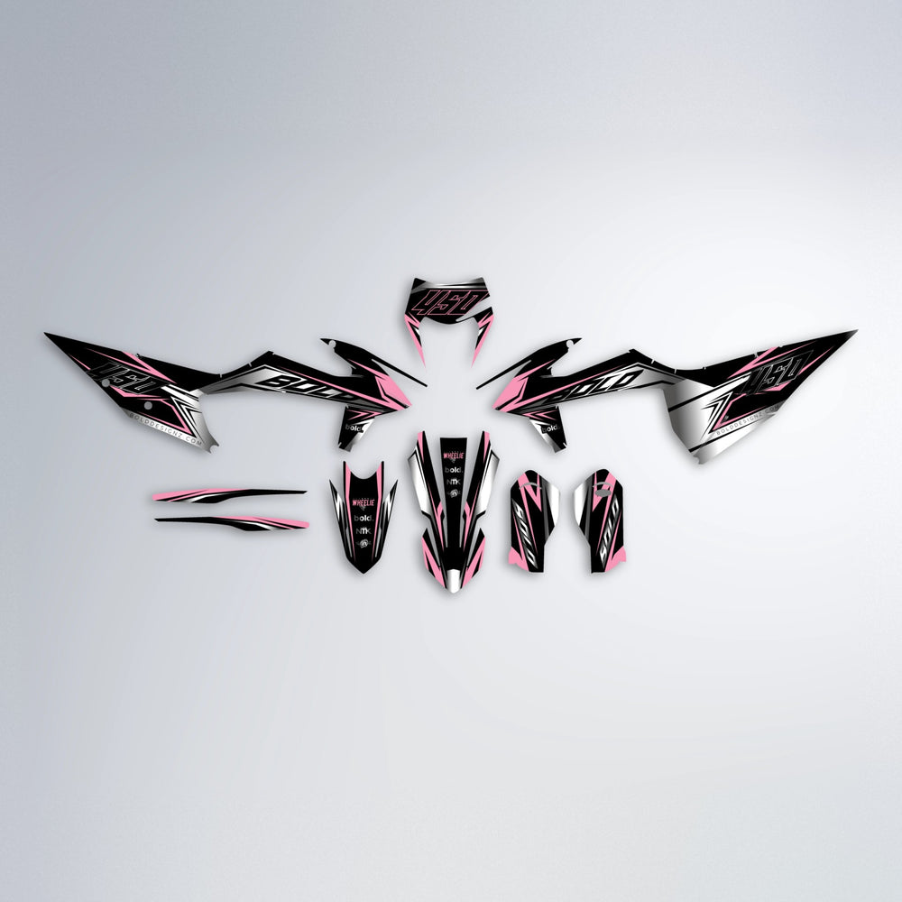 REAPER graphics kit parts layout in Sakura Pink