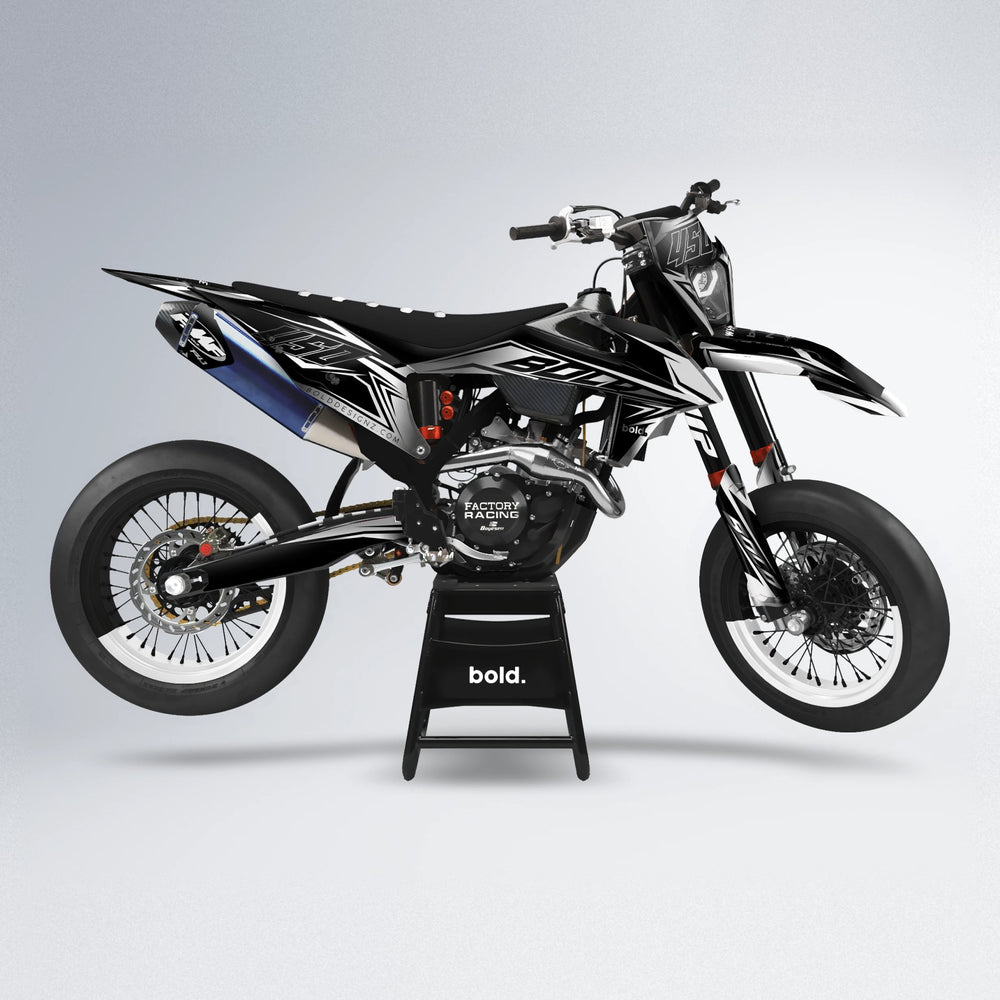 REAPER supermoto graphics kit in White