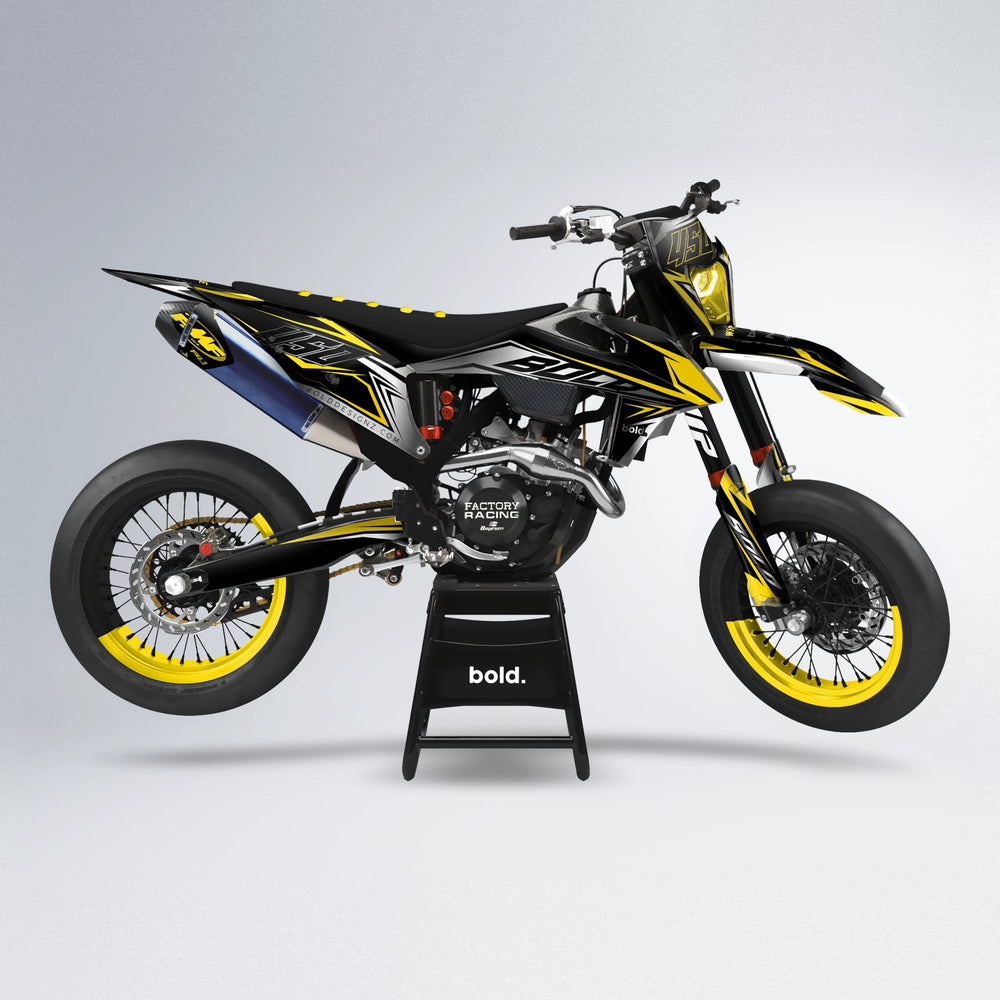 REAPER supermoto graphics kit in Yellow