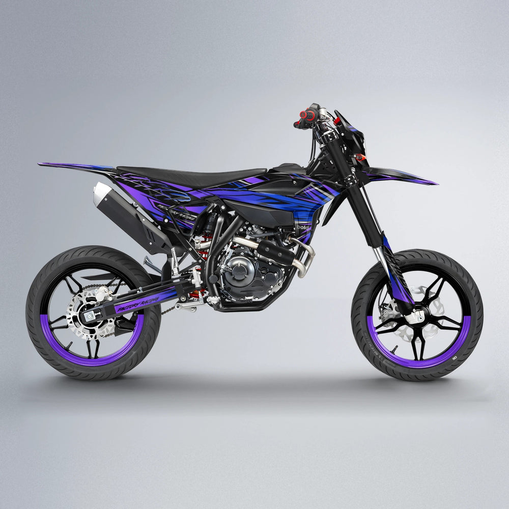 REDRUM Beta supermoto graphics kit in Purple