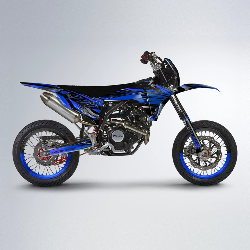 REDRUM Fantic supermoto graphics kit in Blue