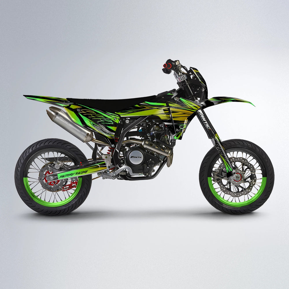 REDRUM Fantic supermoto graphics kit in Green