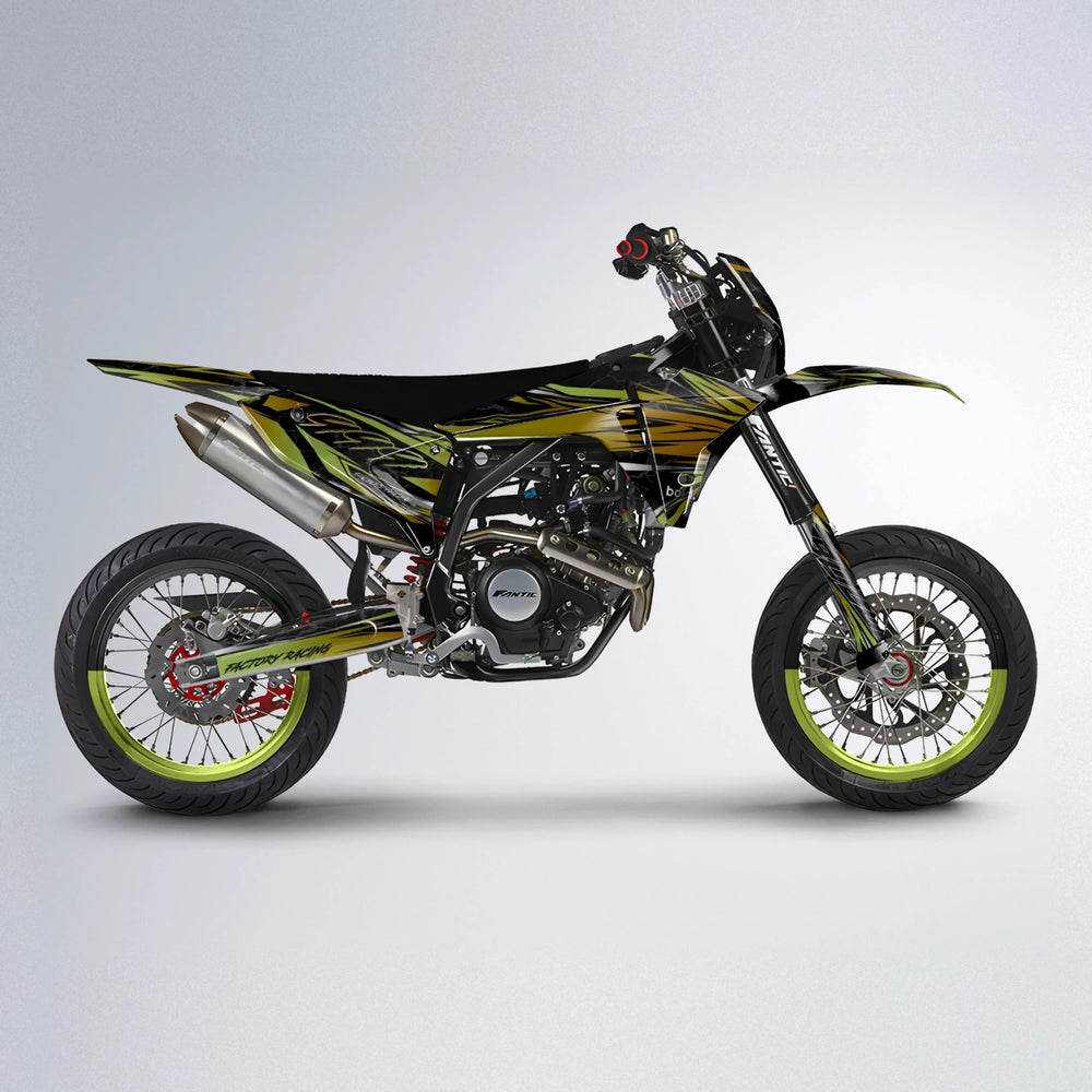 REDRUM Fantic supermoto graphics kit in Olive