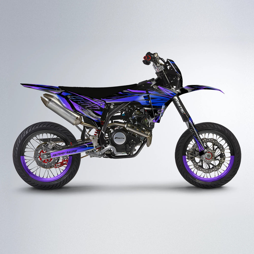 REDRUM Fantic supermoto graphics kit in Purple