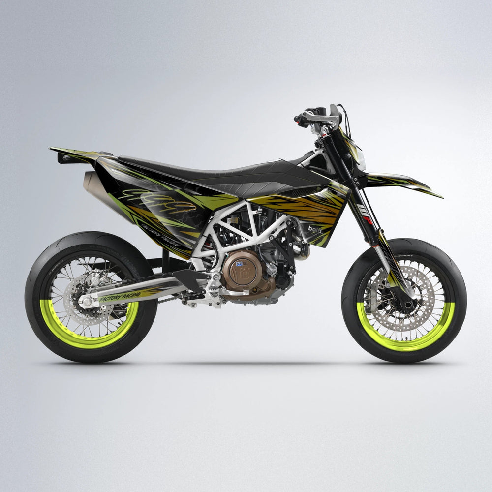 REDRUM Husqvarna 701 supermoto graphics kit in Olive
