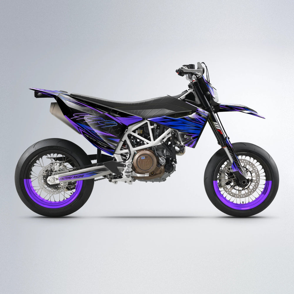 REDRUM Husqvarna 701 supermoto graphics kit in Purple