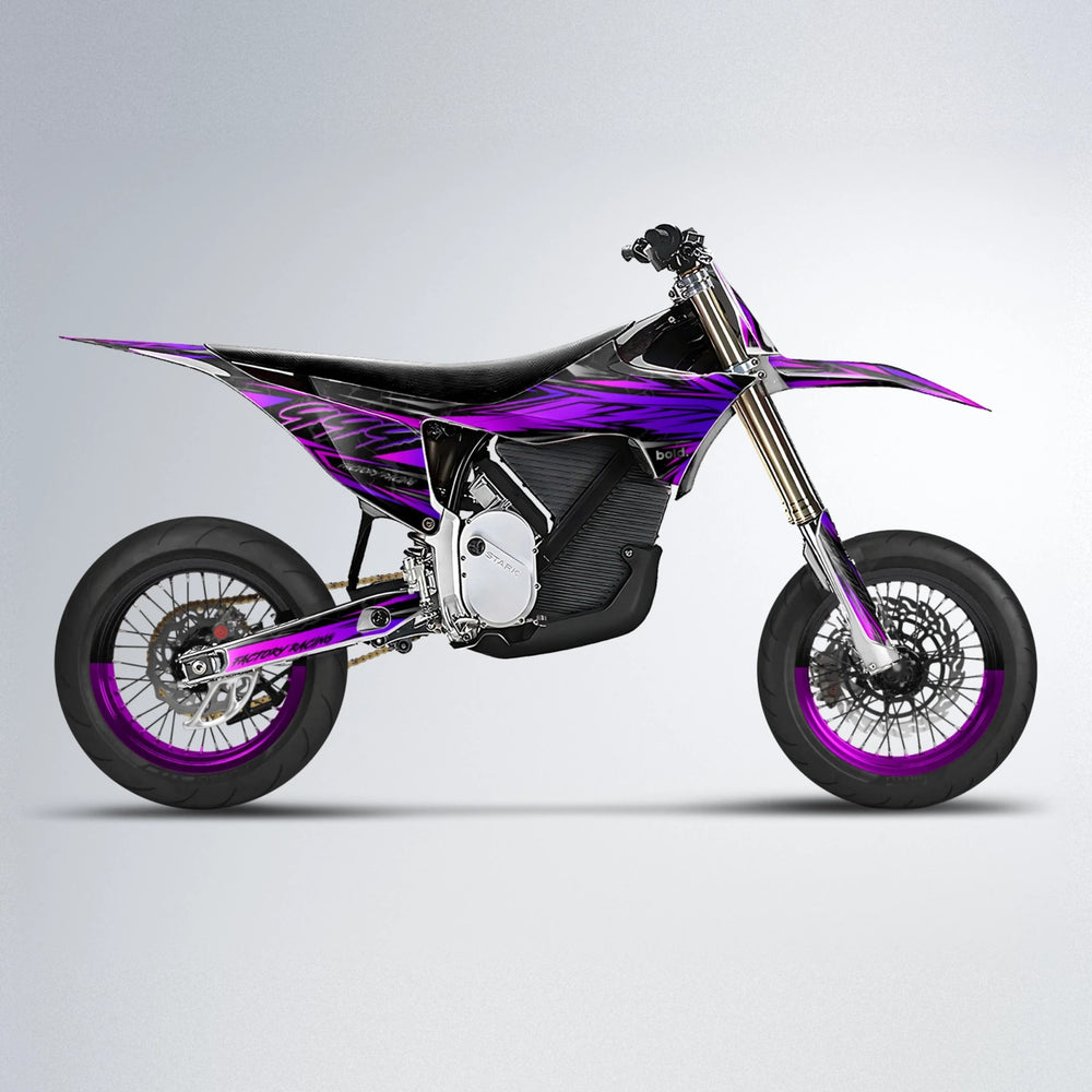 REDRUM Stark Varg SM supermoto graphics kit in Custom Colour