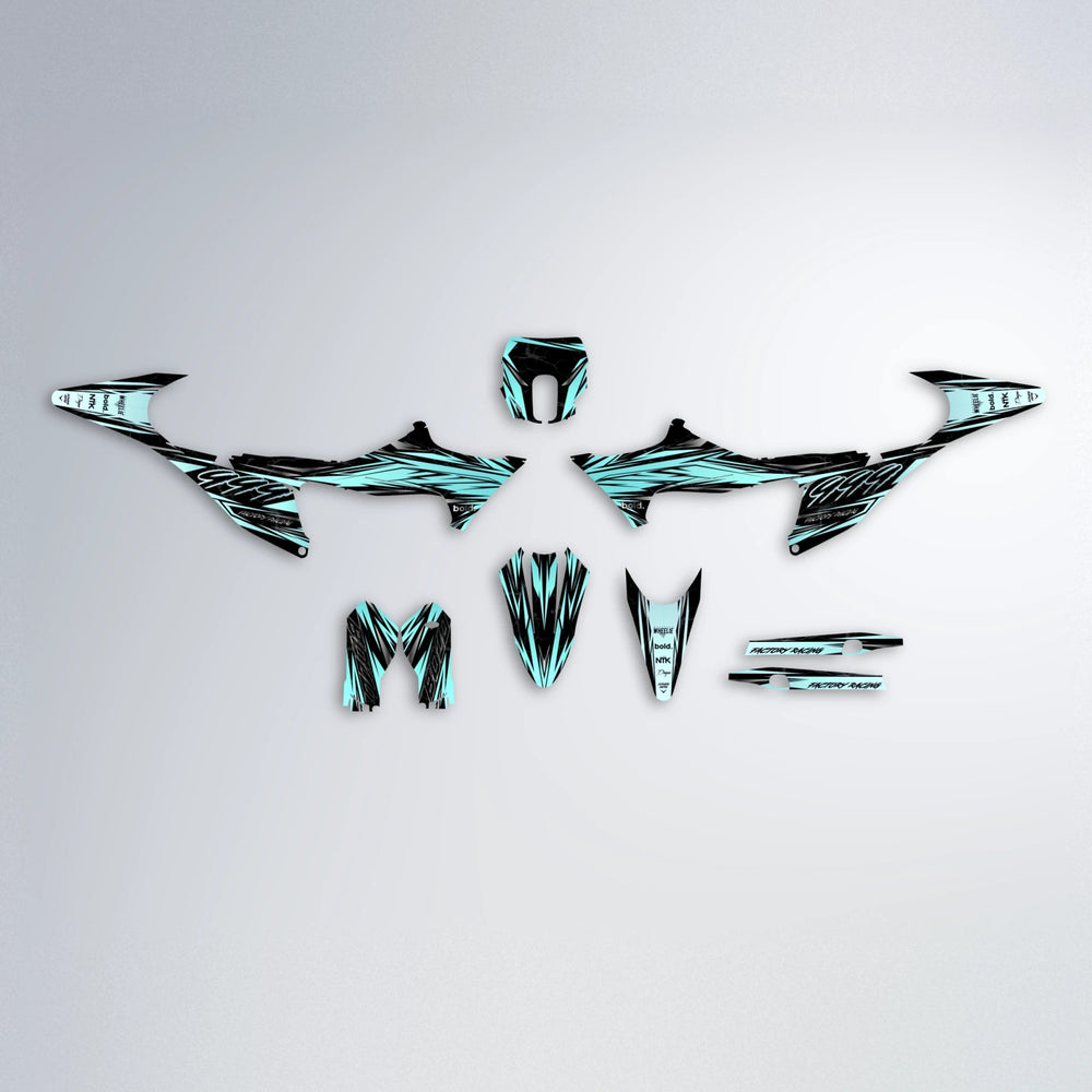 REDRUM Stark Varg SM graphics kit parts layout in Mint