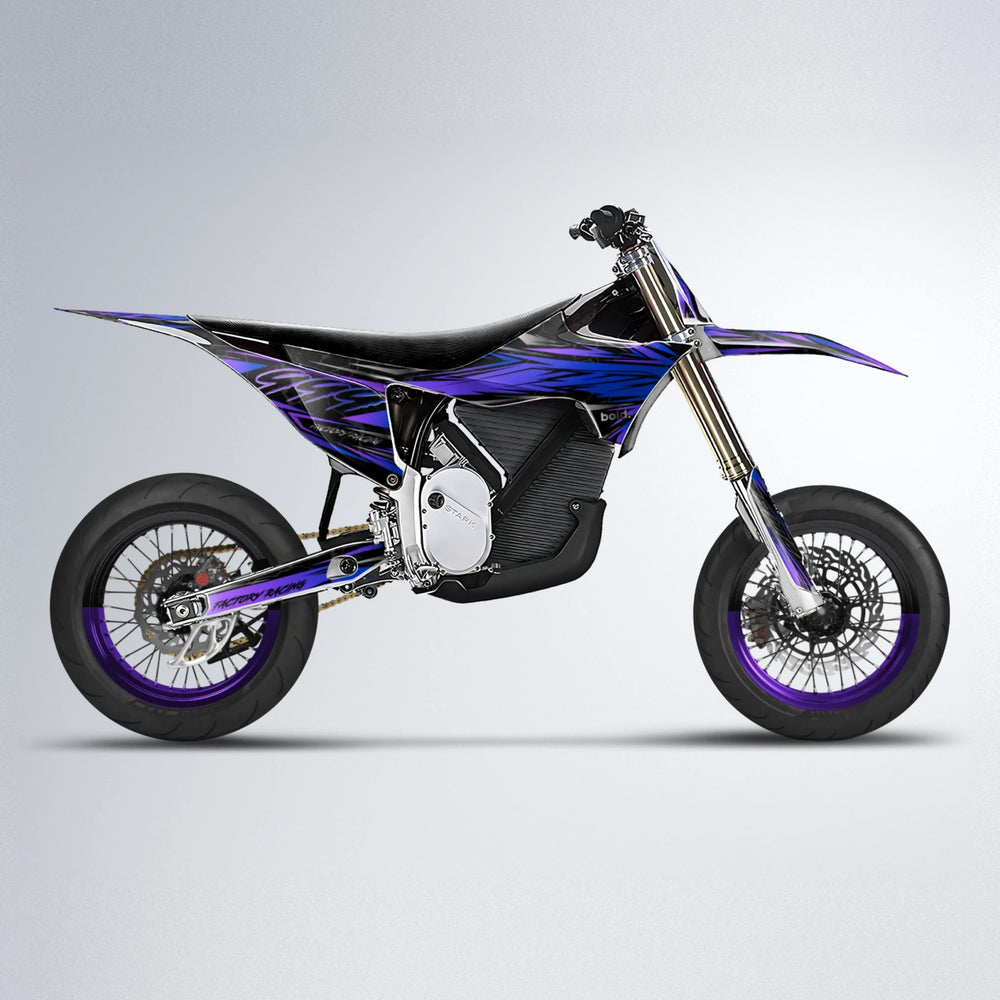 REDRUM Stark Varg SM supermoto graphics kit in Purple