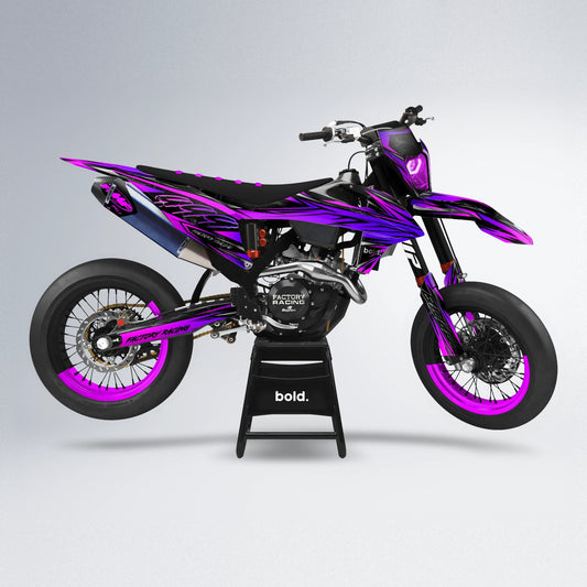 REDRUM supermoto graphics kit in Pink