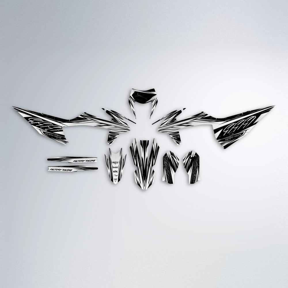 REDRUM graphics kit parts layout in White