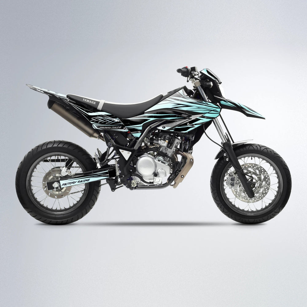 REDRUM Yamaha WR 125X supermoto graphics kit in Mint