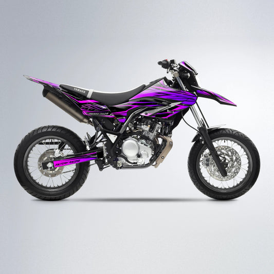 REDRUM Yamaha WR 125X supermoto graphics kit in Pink
