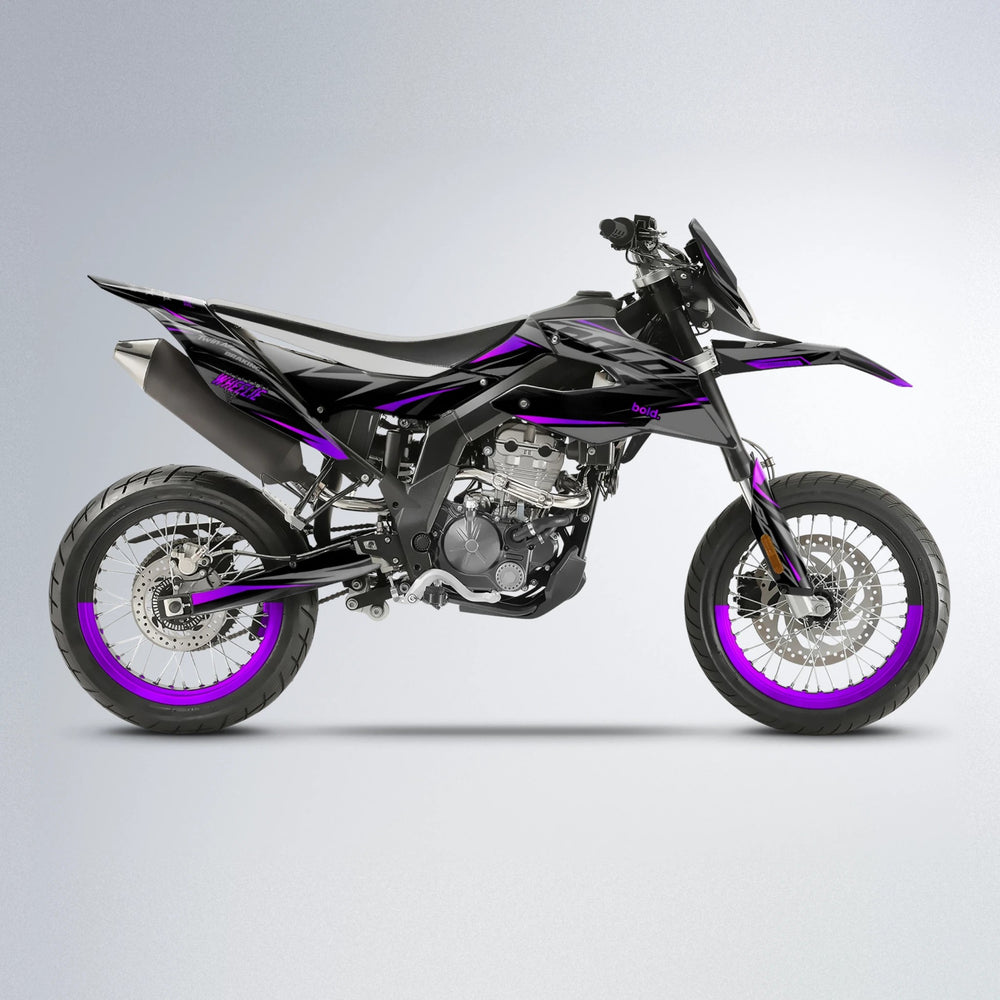 RETAIN Aprilia SX 125 supermoto graphics kit in Custom Colour
