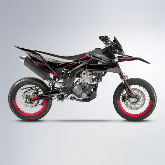 RETAIN Aprilia SX 125 supermoto graphics kit in Red