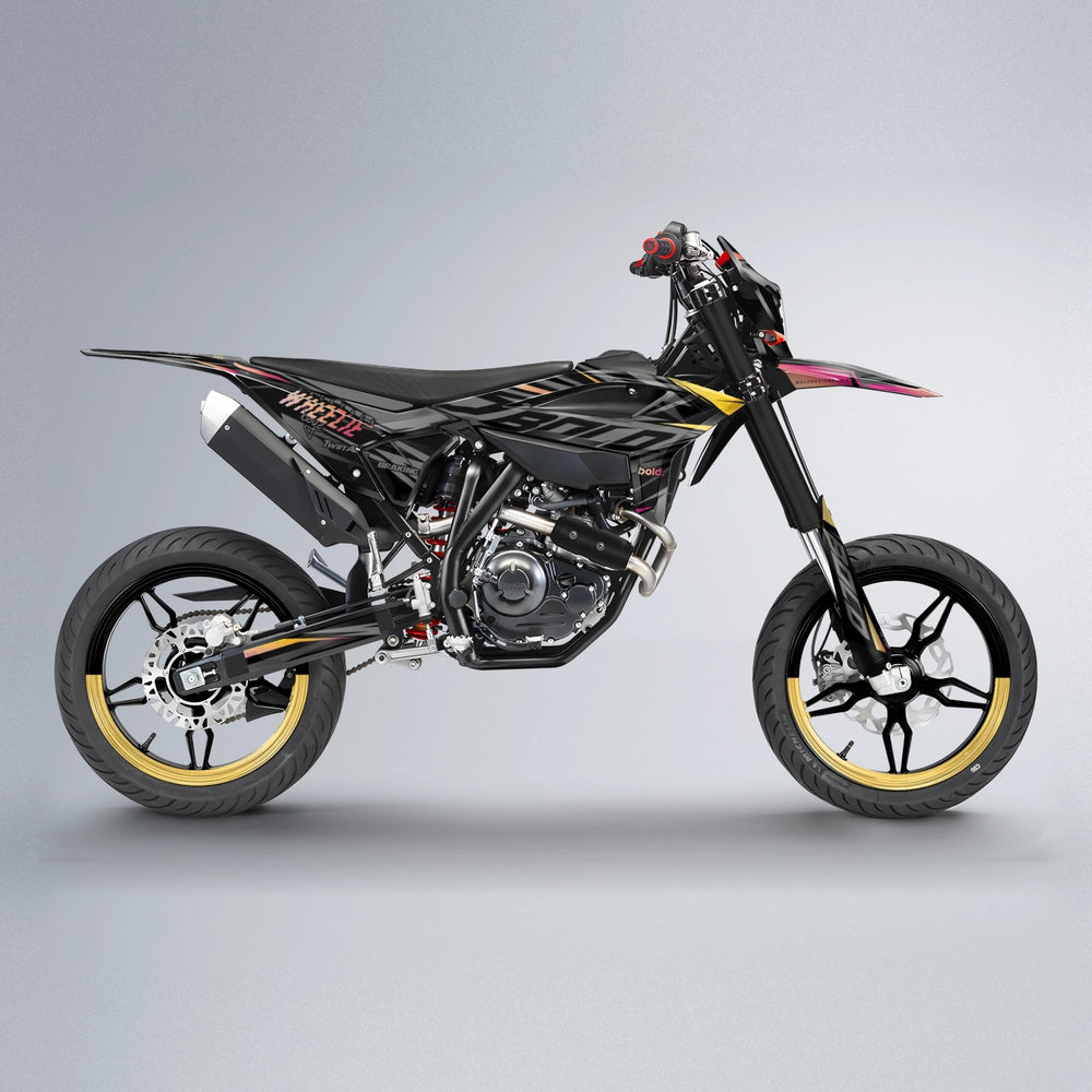 RETAIN Beta supermoto graphics kit in Pink & Yellow