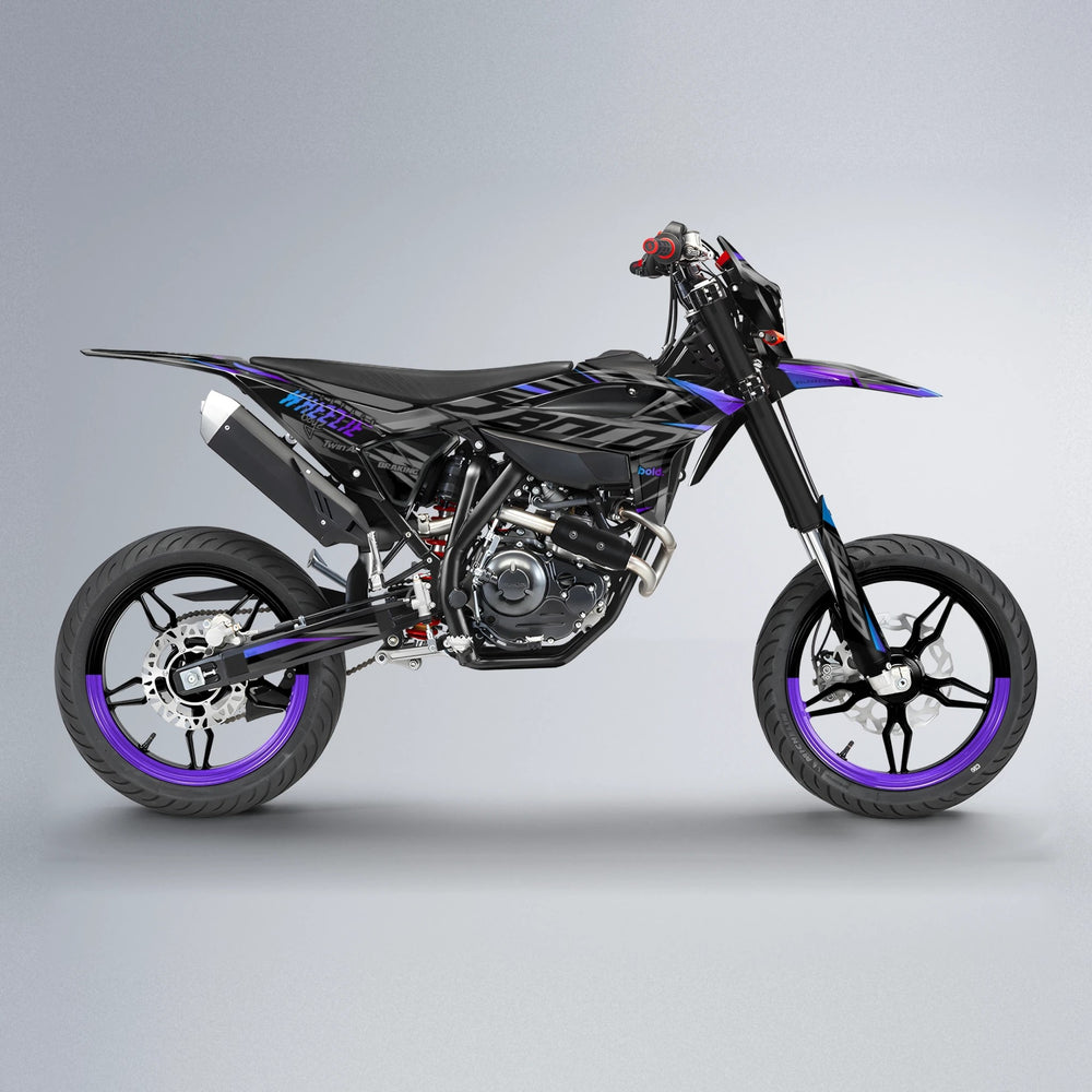 RETAIN Beta supermoto graphics kit in Purple