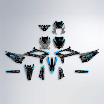 RETAIN Beta graphics kit parts layout in Light Blue