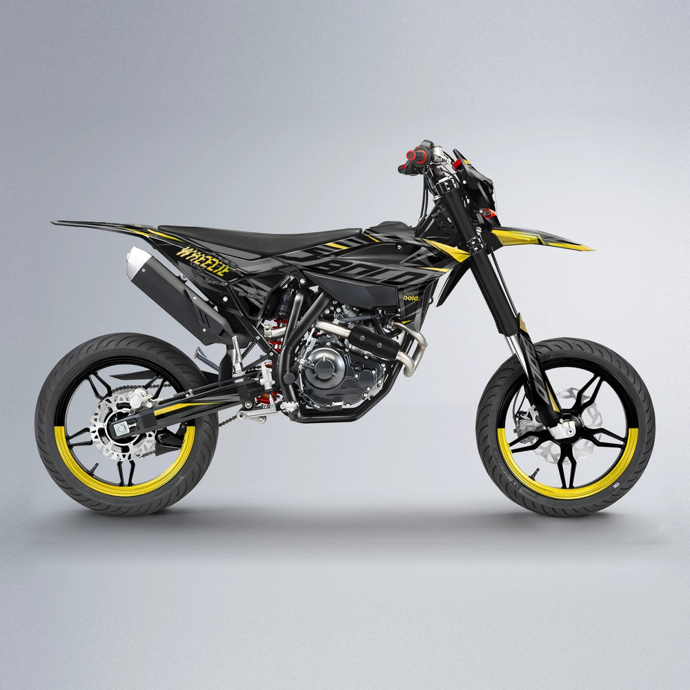 RETAIN Beta supermoto graphics kit in Yellow