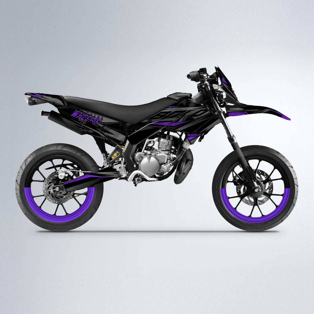 RETAIN Derbi Senda supermoto graphics kit in Purple
