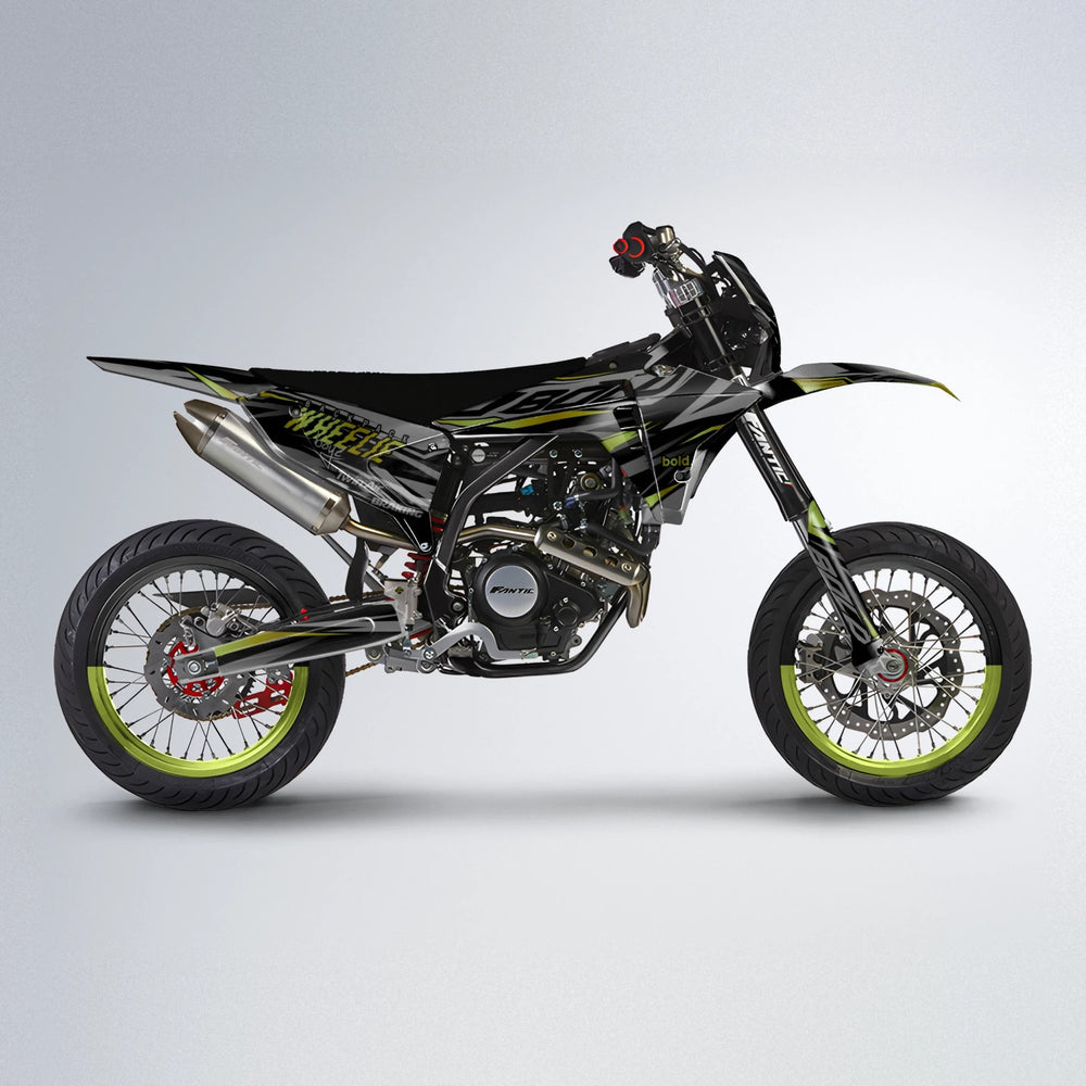 RETAIN Fantic supermoto graphics kit in Olive