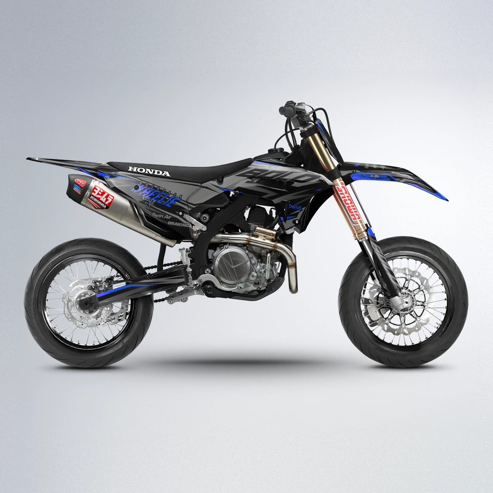 RETAIN Honda supermoto graphics kit in Blue