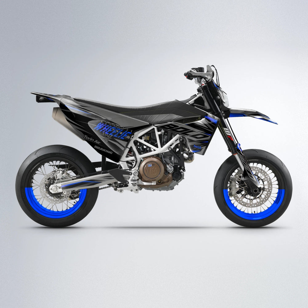 RETAIN Husqvarna 701 supermoto graphics kit in Blue